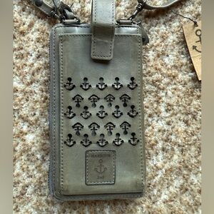 NWT Harbour 2nd $198 Leather Crossbody Wallet Phone Bag